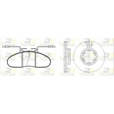 8048.00 ROADHOUSE Комплект тормозов, дисковый тормозной механизм