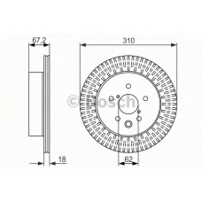 0 986 479 615 BOSCH Тормозной диск