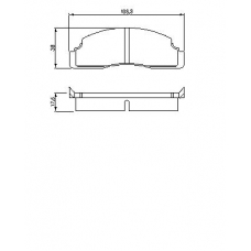 0 986 464 221 BOSCH Комплект тормозных колодок, дисковый тормоз