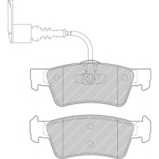 FSL1647 FERODO Комплект тормозных колодок, дисковый тормоз