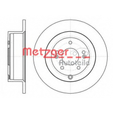 61106.00A METZGER Тормозной диск