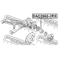 DAC3968-2RS FEBEST Подшипник ступичный передний (39x68x37x37)