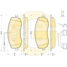 6118201 GIRLING Комплект тормозных колодок, дисковый тормоз