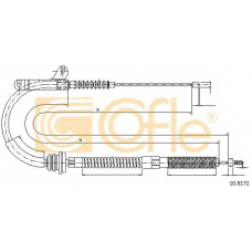 10.8172 COFLE Трос, стояночная тормозная система