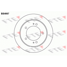 BS4667 FTE Тормозной диск