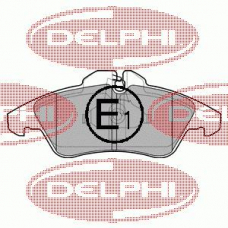 LP980 DELPHI Комплект тормозных колодок, дисковый тормоз
