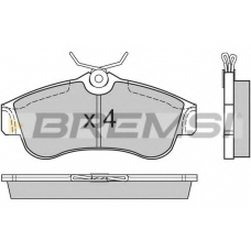 BP2470 BREMSI Комплект тормозных колодок, дисковый тормоз
