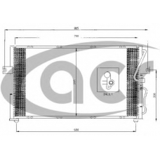 300424 ACR Конденсатор, кондиционер