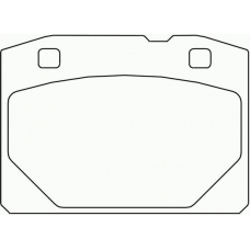 T0810 PAGID Комплект тормозных колодок, дисковый тормоз