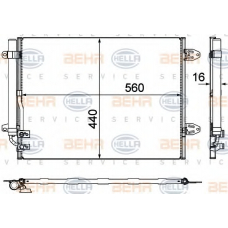 8FC 351 319-421 HELLA Конденсатор, кондиционер