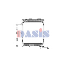 260570N AKS DASIS Радиатор, охлаждение двигателя