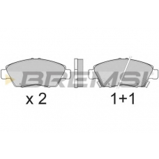 BP2546 BREMSI Комплект тормозных колодок, дисковый тормоз