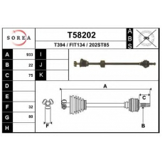 T58202 EAI Приводной вал