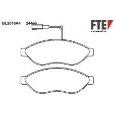 BL2018A4 FTE Комплект тормозных колодок, дисковый тормоз