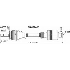 RN-357A26 ASVA Приводной вал