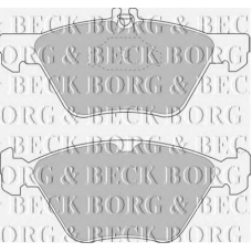 BBP1564 BORG & BECK Комплект тормозных колодок, дисковый тормоз