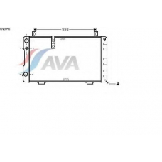 CN2045 AVA Радиатор, охлаждение двигателя
