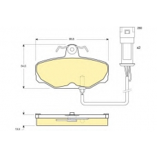 6104711 GIRLING Комплект тормозных колодок, дисковый тормоз