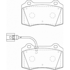 FD7248A NECTO Комплект тормозных колодок, дисковый тормоз