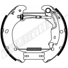6378 TRUSTING Комплект тормозных колодок