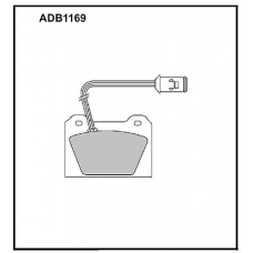 ADB1169 Allied Nippon Тормозные колодки