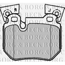 BBP2219 BORG & BECK Комплект тормозных колодок, дисковый тормоз
