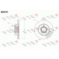 BS4781 FTE Тормозной диск