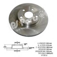 IBT-1279 IPS Parts Тормозной диск