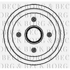 BBR7055 BORG & BECK Тормозной барабан