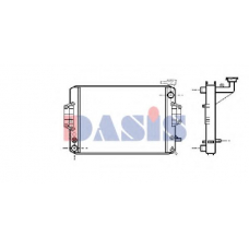 360330N AKS DASIS Радиатор, охлаждение двигателя