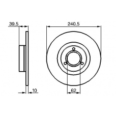 0 986 478 051 BOSCH Тормозной диск