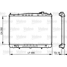 735350 VALEO Радиатор, охлаждение двигателя