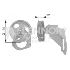 FU99300 FLENNOR Паразитный / ведущий ролик, поликлиновой ремень