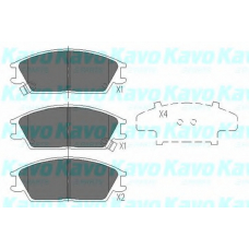 KBP-3033 KAVO PARTS Комплект тормозных колодок, дисковый тормоз