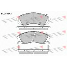 BL2589A1 FTE Комплект тормозных колодок, дисковый тормоз