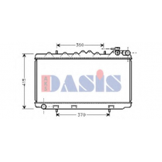 071530N AKS DASIS Радиатор, охлаждение двигателя