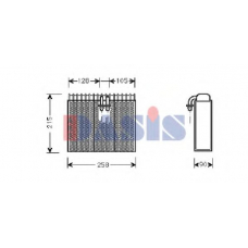 820007N AKS DASIS Испаритель, кондиционер
