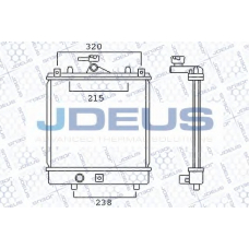 042M23 JDEUS Радиатор, охлаждение двигателя