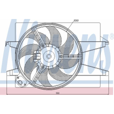 85580 NISSENS Вентилятор, охлаждение двигателя