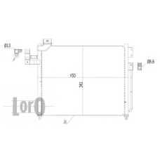 030-016-0005 LORO Конденсатор, кондиционер