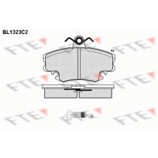 BL1323C2 FTE Комплект тормозных колодок, дисковый тормоз