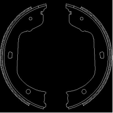 4740.00 REMSA Комплект тормозных колодок, стояночная тормозная с