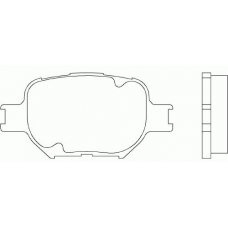 T1330 PAGID Комплект тормозных колодок, дисковый тормоз