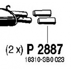 P2887 FENNO Труба выхлопного газа