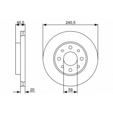 0 986 479 401 BOSCH Тормозной диск