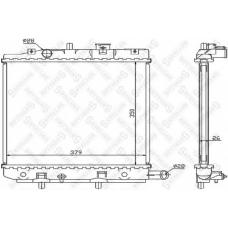 10-25847-SX STELLOX Радиатор, охлаждение двигателя