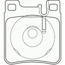 2130591 TEXTAR Комплект тормозных колодок, дисковый тормоз