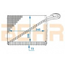 7401032 BEHR Evaporator