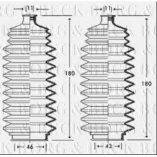 BSG3246 BORG & BECK Пыльник, рулевое управление