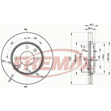 BD-4694 FREMAX Тормозной диск